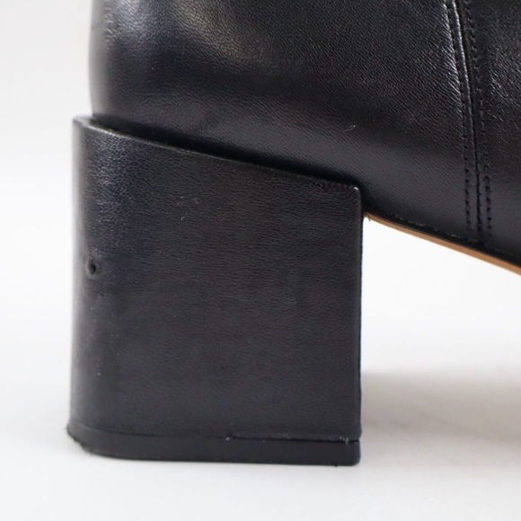Vince Black Leather Ankle Booties - Picture 5 of 7